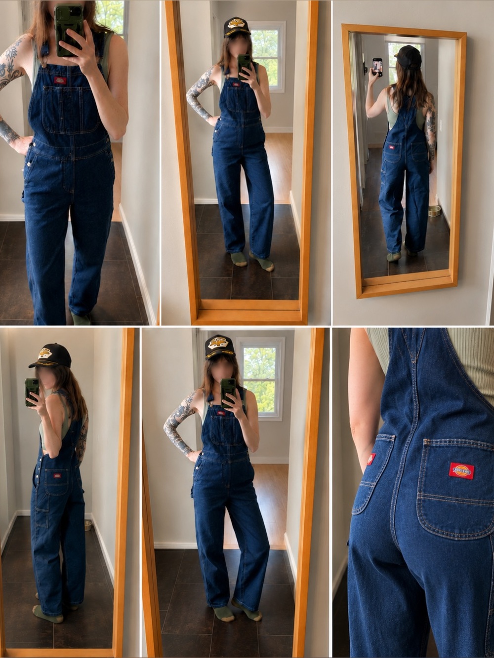 Dickies Navy Blue Women's Denim Overalls